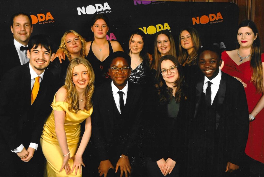 The team with their awards